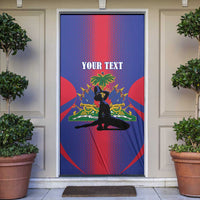 Haiti Pride Personalized Door Cover Neg Marron Haitian Heritage - Wonder Print Shop