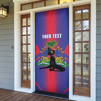 Haiti Pride Personalized Door Cover Neg Marron Haitian Heritage - Wonder Print Shop