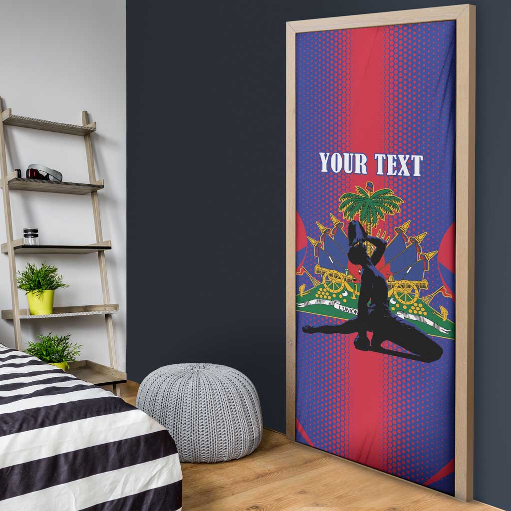 Haiti Pride Personalized Door Cover Neg Marron Haitian Heritage - Wonder Print Shop