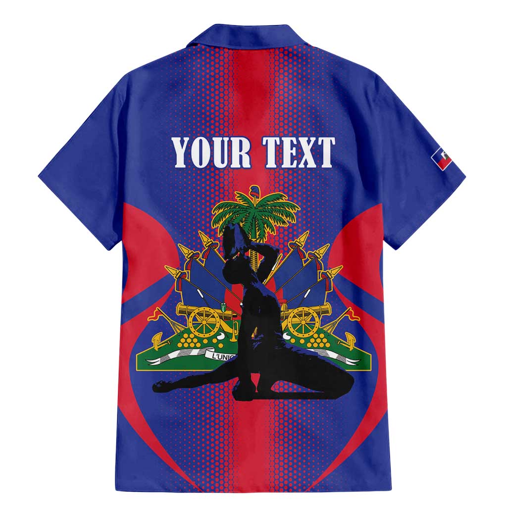 Haiti Pride Personalized Family Matching Mermaid Dress and Hawaiian Shirt Neg Marron Haitian Heritage - Wonder Print Shop