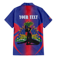 Haiti Pride Personalized Family Matching Mermaid Dress and Hawaiian Shirt Neg Marron Haitian Heritage - Wonder Print Shop