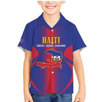 Haiti Pride Personalized Family Matching Mermaid Dress and Hawaiian Shirt Neg Marron Haitian Heritage - Wonder Print Shop