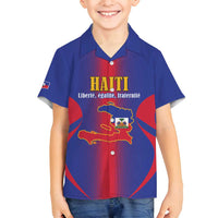 Haiti Pride Personalized Family Matching Puletasi and Hawaiian Shirt Neg Marron Haitian Heritage - Wonder Print Shop