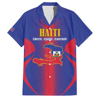 Haiti Pride Personalized Family Matching Short Sleeve Bodycon Dress and Hawaiian Shirt Neg Marron Haitian Heritage - Wonder Print Shop