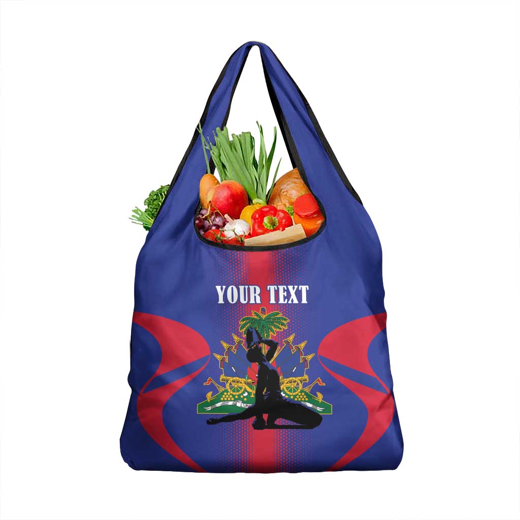 Haiti Pride Personalized Grocery Bag Neg Marron Haitian Heritage - Wonder Print Shop