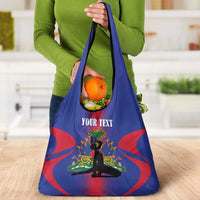 Haiti Pride Personalized Grocery Bag Neg Marron Haitian Heritage - Wonder Print Shop