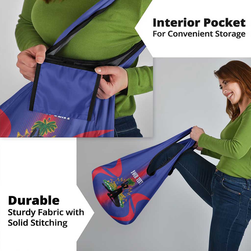 Haiti Pride Personalized Grocery Bag Neg Marron Haitian Heritage - Wonder Print Shop