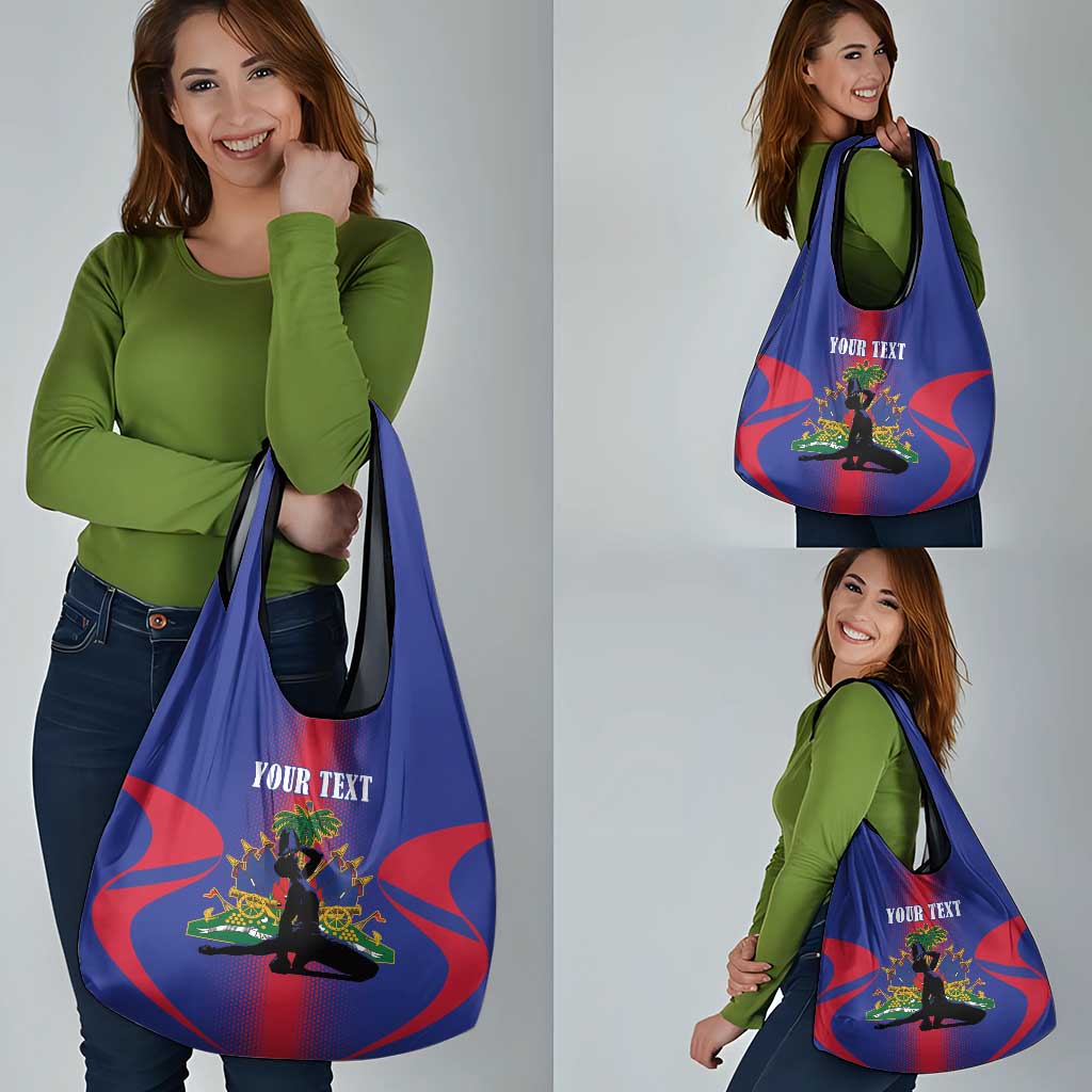 Haiti Pride Personalized Grocery Bag Neg Marron Haitian Heritage - Wonder Print Shop