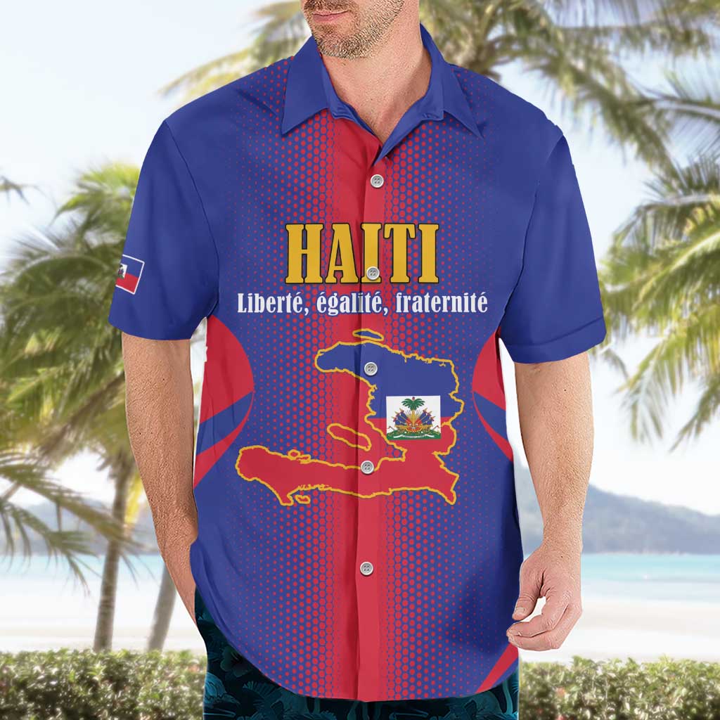 Haiti Pride Personalized Hawaiian Shirt Neg Marron Haitian Heritage - Wonder Print Shop