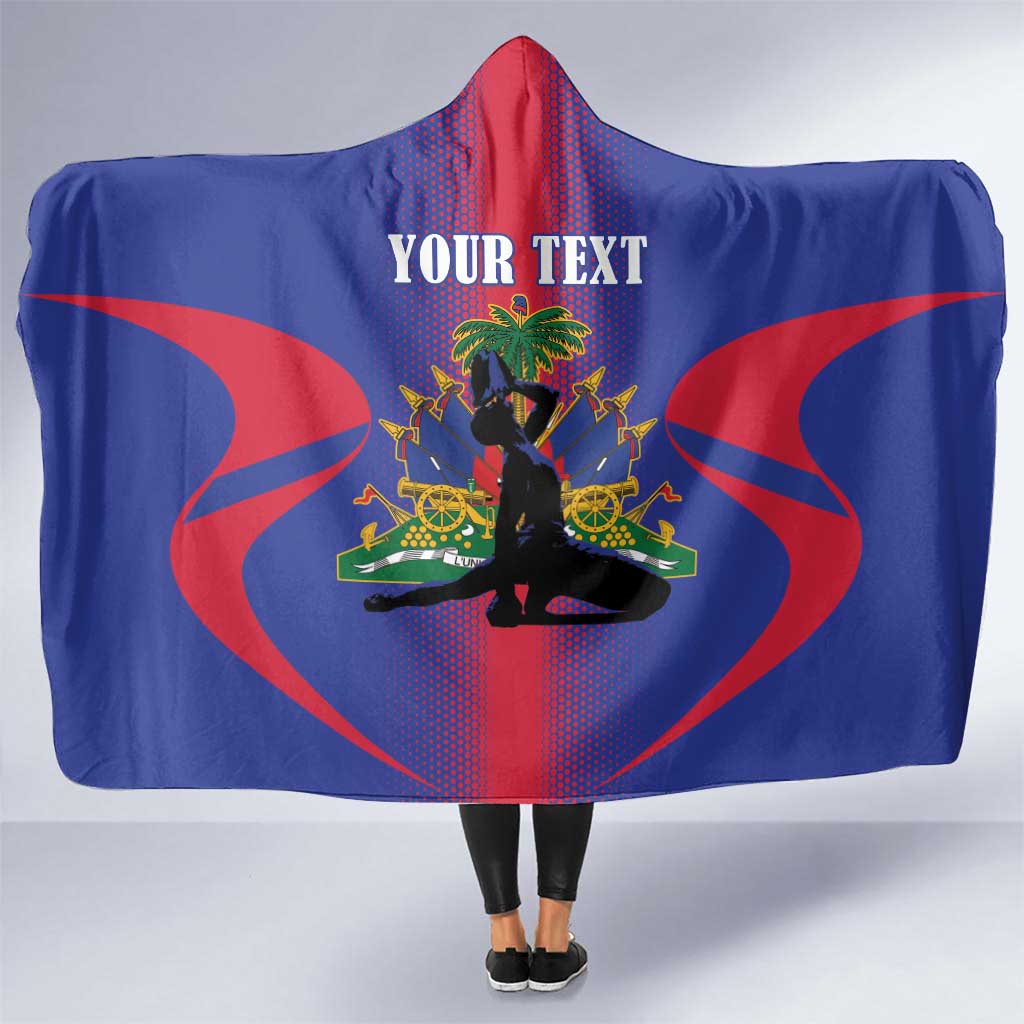Haiti Pride Personalized Hooded Blanket Neg Marron Haitian Heritage - Wonder Print Shop