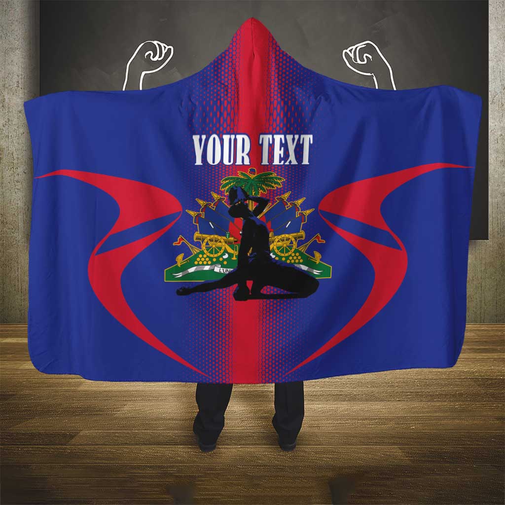 Haiti Pride Personalized Hooded Blanket Neg Marron Haitian Heritage - Wonder Print Shop