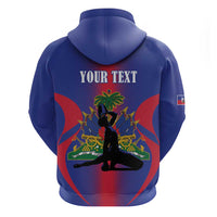 Haiti Pride Personalized Hoodie Neg Marron Haitian Heritage - Wonder Print Shop