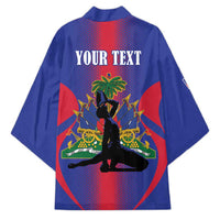 Haiti Pride Personalized Kimono Neg Marron Haitian Heritage - Wonder Print Shop