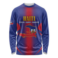 Haiti Pride Personalized Long Sleeve Shirt Neg Marron Haitian Heritage - Wonder Print Shop