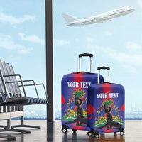 Haiti Pride Personalized Luggage Cover Neg Marron Haitian Heritage - Wonder Print Shop