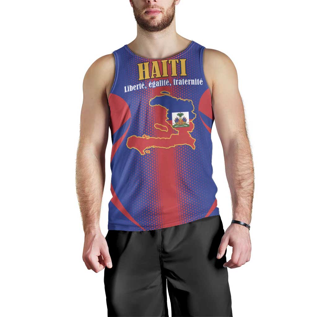 Haiti Pride Personalized Men Tank Top Neg Marron Haitian Heritage - Wonder Print Shop
