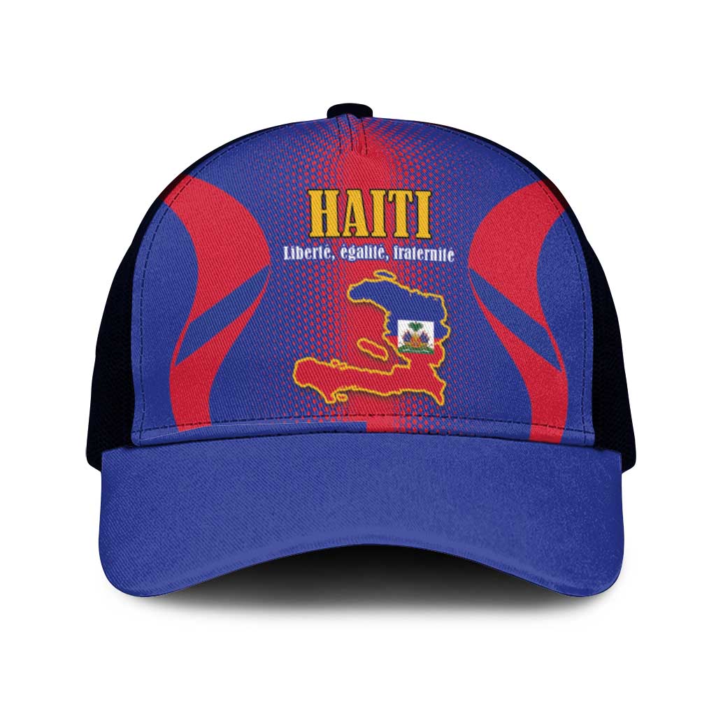 Haiti Pride Mesh Trucker Cap Neg Marron Haitian Heritage - Wonder Print Shop