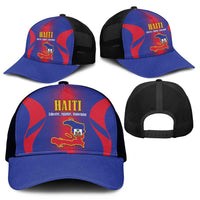 Haiti Pride Mesh Trucker Cap Neg Marron Haitian Heritage - Wonder Print Shop