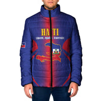 Haiti Pride Personalized Padded Jacket Neg Marron Haitian Heritage - Wonder Print Shop
