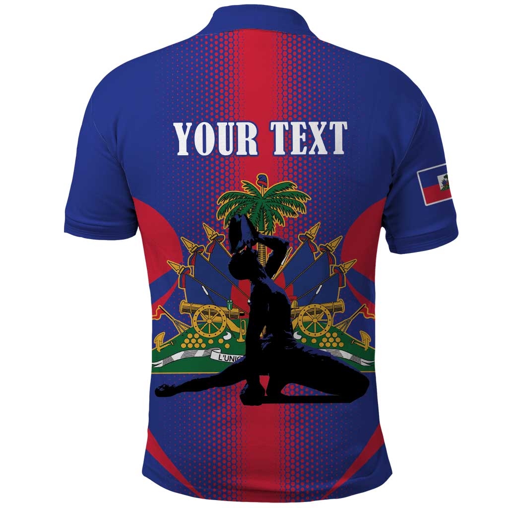 Haiti Pride Personalized Polo Shirt Neg Marron Haitian Heritage - Wonder Print Shop