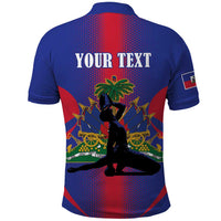 Haiti Pride Personalized Polo Shirt Neg Marron Haitian Heritage - Wonder Print Shop