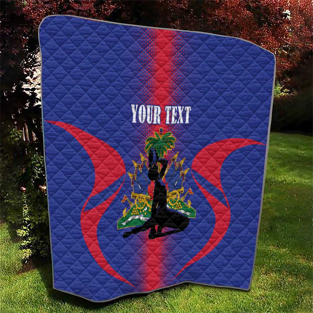 Haiti Pride Personalized Quilt Neg Marron Haitian Heritage - Wonder Print Shop