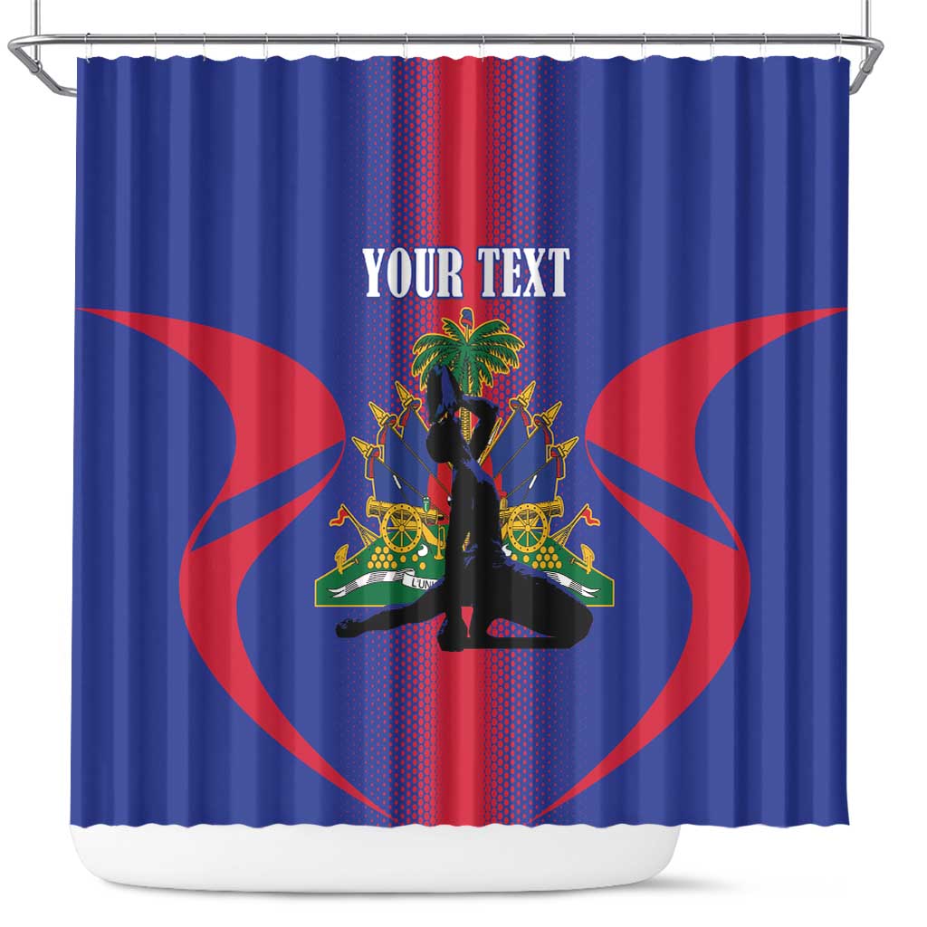 Haiti Pride Personalized Shower Curtain Neg Marron Haitian Heritage - Wonder Print Shop