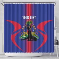 Haiti Pride Personalized Shower Curtain Neg Marron Haitian Heritage - Wonder Print Shop