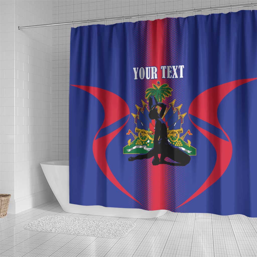 Haiti Pride Personalized Shower Curtain Neg Marron Haitian Heritage - Wonder Print Shop