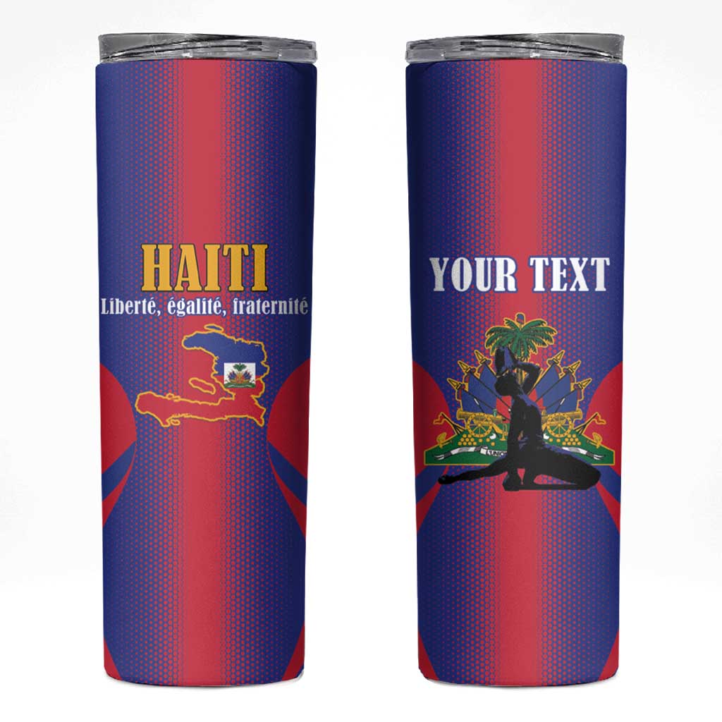 Haiti Pride Personalized Skinny Tumbler Neg Marron Haitian Heritage - Wonder Print Shop