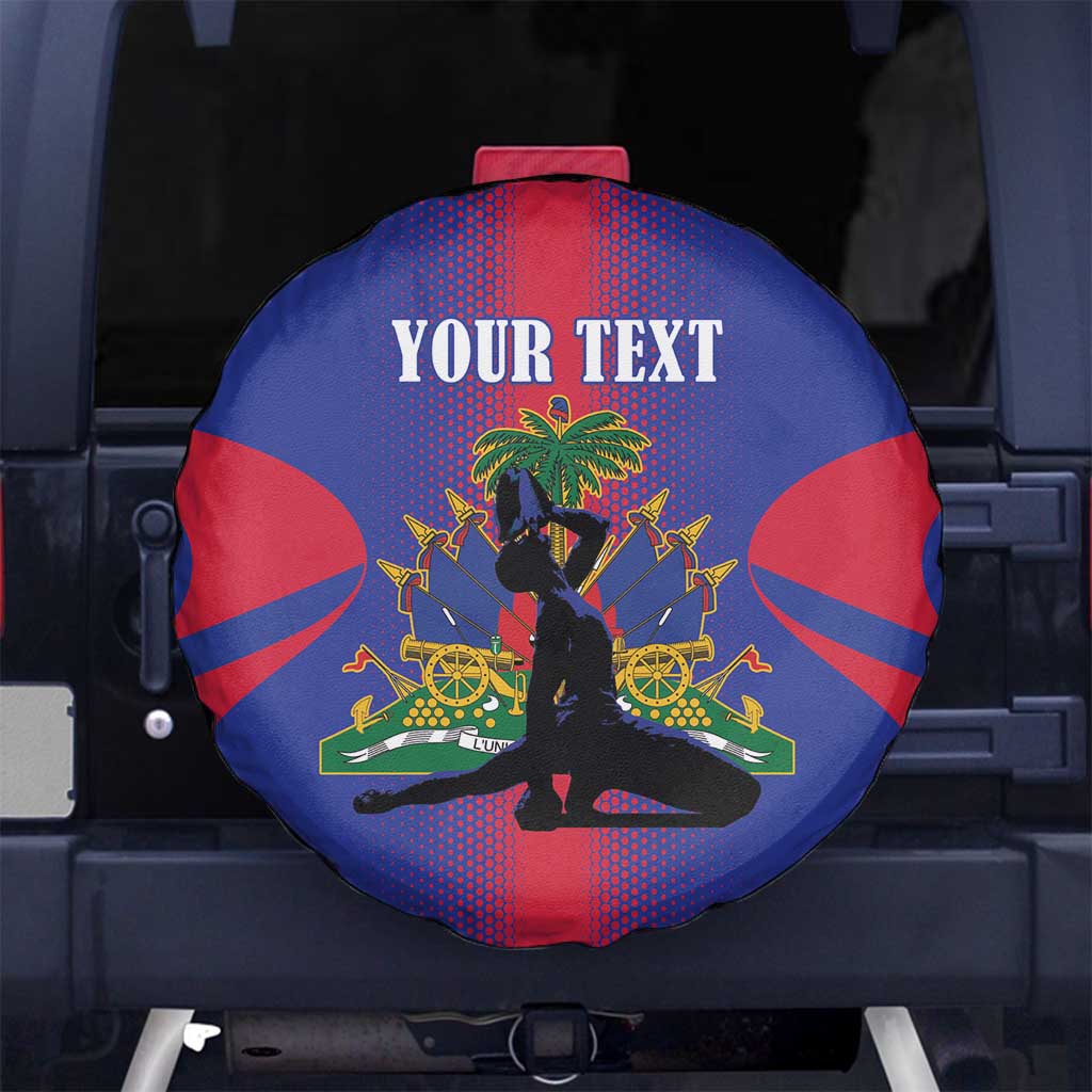Haiti Pride Personalized Spare Tire Cover Neg Marron Haitian Heritage - Wonder Print Shop