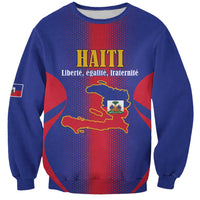 Haiti Pride Personalized Sweatshirt Neg Marron Haitian Heritage - Wonder Print Shop