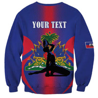 Haiti Pride Personalized Sweatshirt Neg Marron Haitian Heritage - Wonder Print Shop