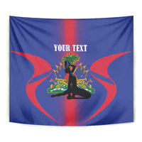 Haiti Pride Personalized Tapestry Neg Marron Haitian Heritage - Wonder Print Shop
