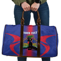 Haiti Pride Personalized Travel Bag Neg Marron Haitian Heritage - Wonder Print Shop