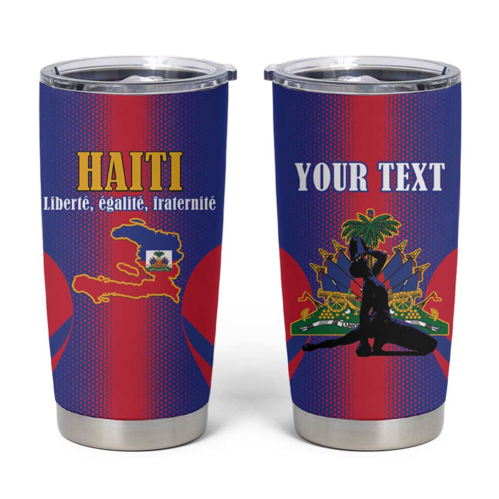 Haiti Pride Personalized Tumbler Cup Neg Marron Haitian Heritage - Wonder Print Shop