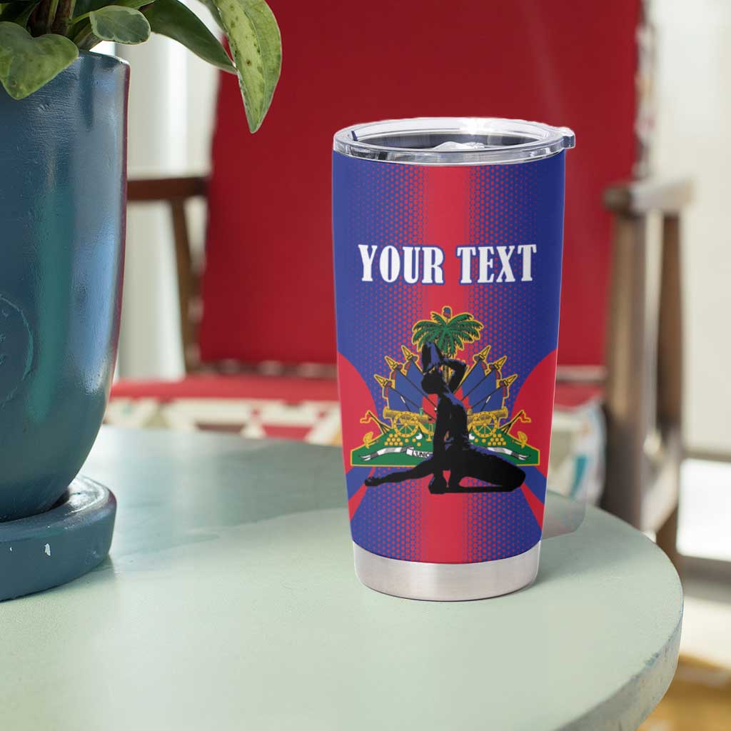 Haiti Pride Personalized Tumbler Cup Neg Marron Haitian Heritage - Wonder Print Shop