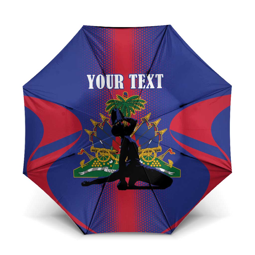 Haiti Pride Personalized Umbrella Neg Marron Haitian Heritage - Wonder Print Shop