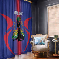 Haiti Pride Personalized Window Curtain Neg Marron Haitian Heritage - Wonder Print Shop