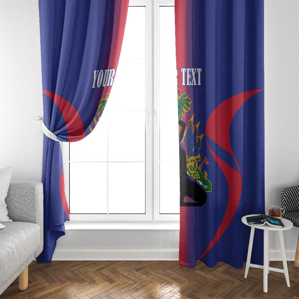 Haiti Pride Personalized Window Curtain Neg Marron Haitian Heritage - Wonder Print Shop