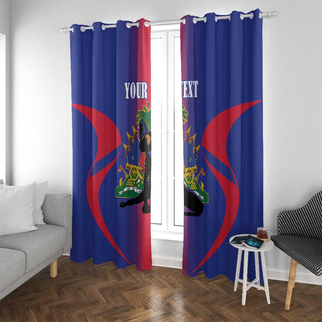 Haiti Pride Personalized Window Curtain Neg Marron Haitian Heritage - Wonder Print Shop