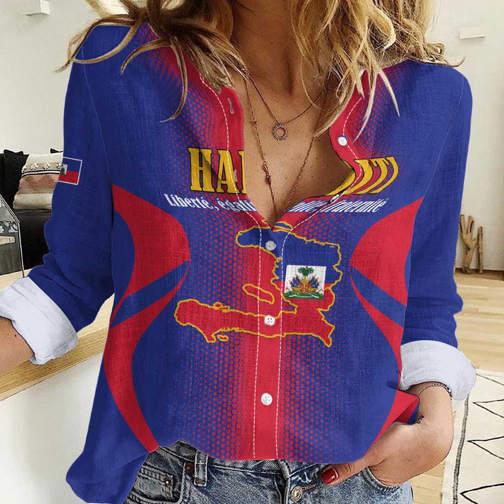 Haiti Pride Personalized Women Casual Shirt Neg Marron Haitian Heritage - Wonder Print Shop