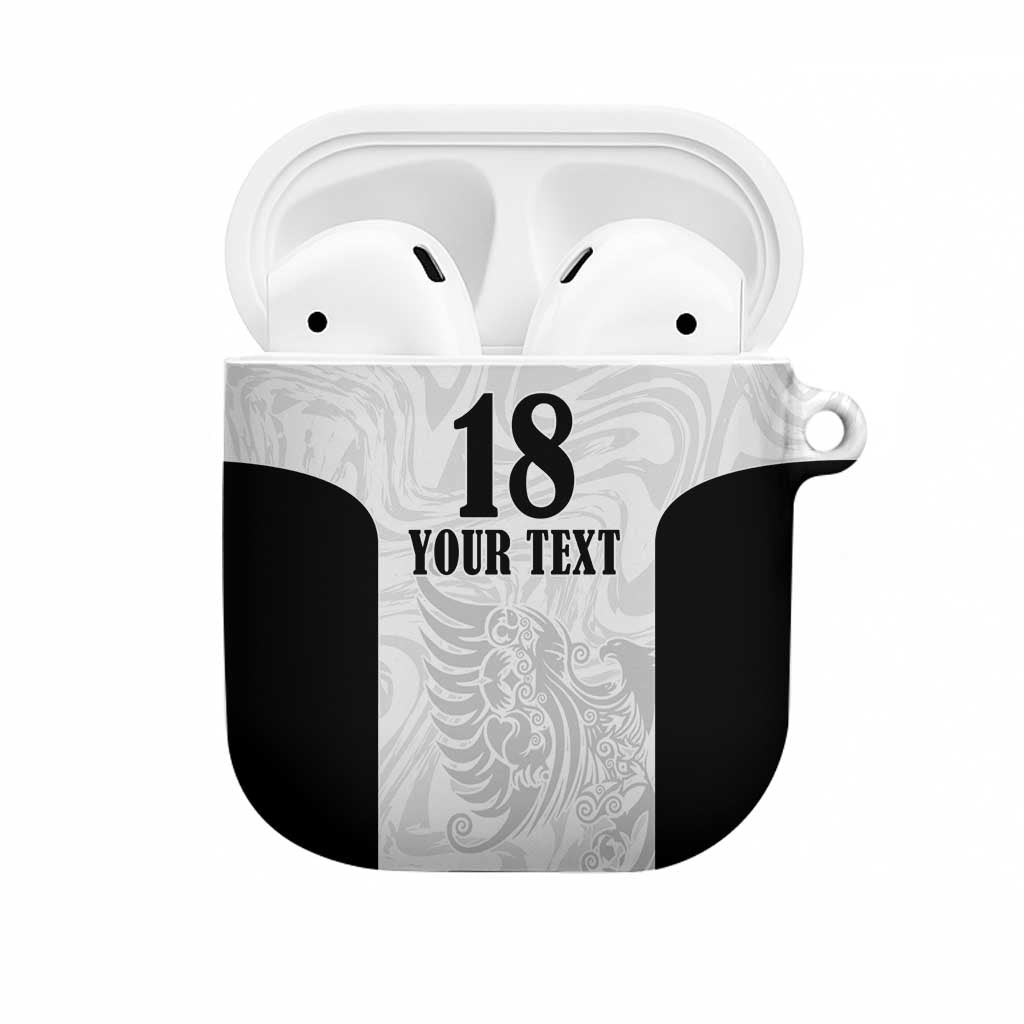 Custom Albania Football Pride AirPods Case Kuqezinjte Eagle White Version - Wonder Print Shop