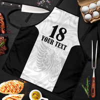 Custom Albania Football Pride Apron Kuqezinjte Eagle White Version - Wonder Print Shop