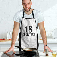 Custom Albania Football Pride Apron Kuqezinjte Eagle White Version - Wonder Print Shop