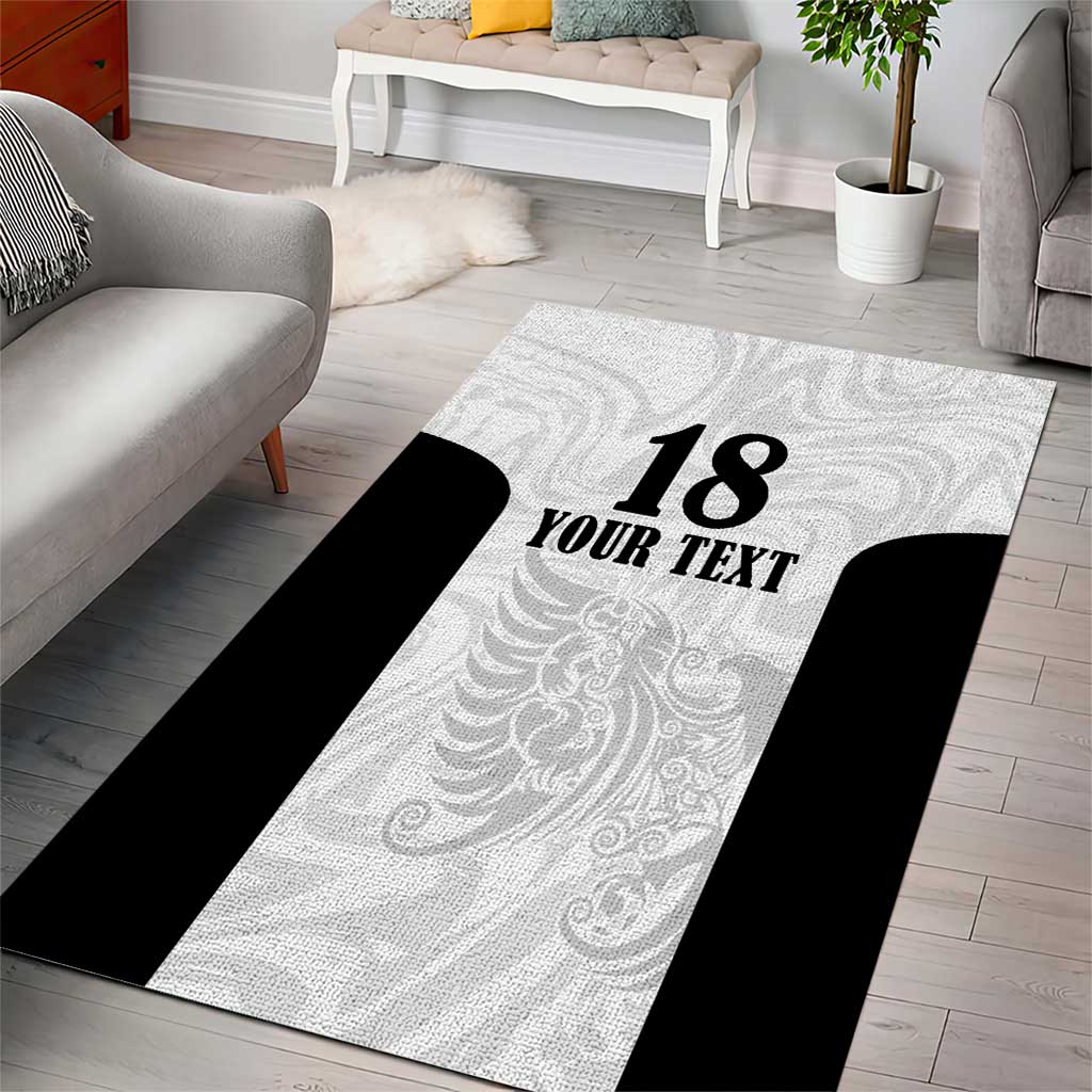 Custom Albania Football Pride Area Rug Kuqezinjte Eagle White Version - Wonder Print Shop