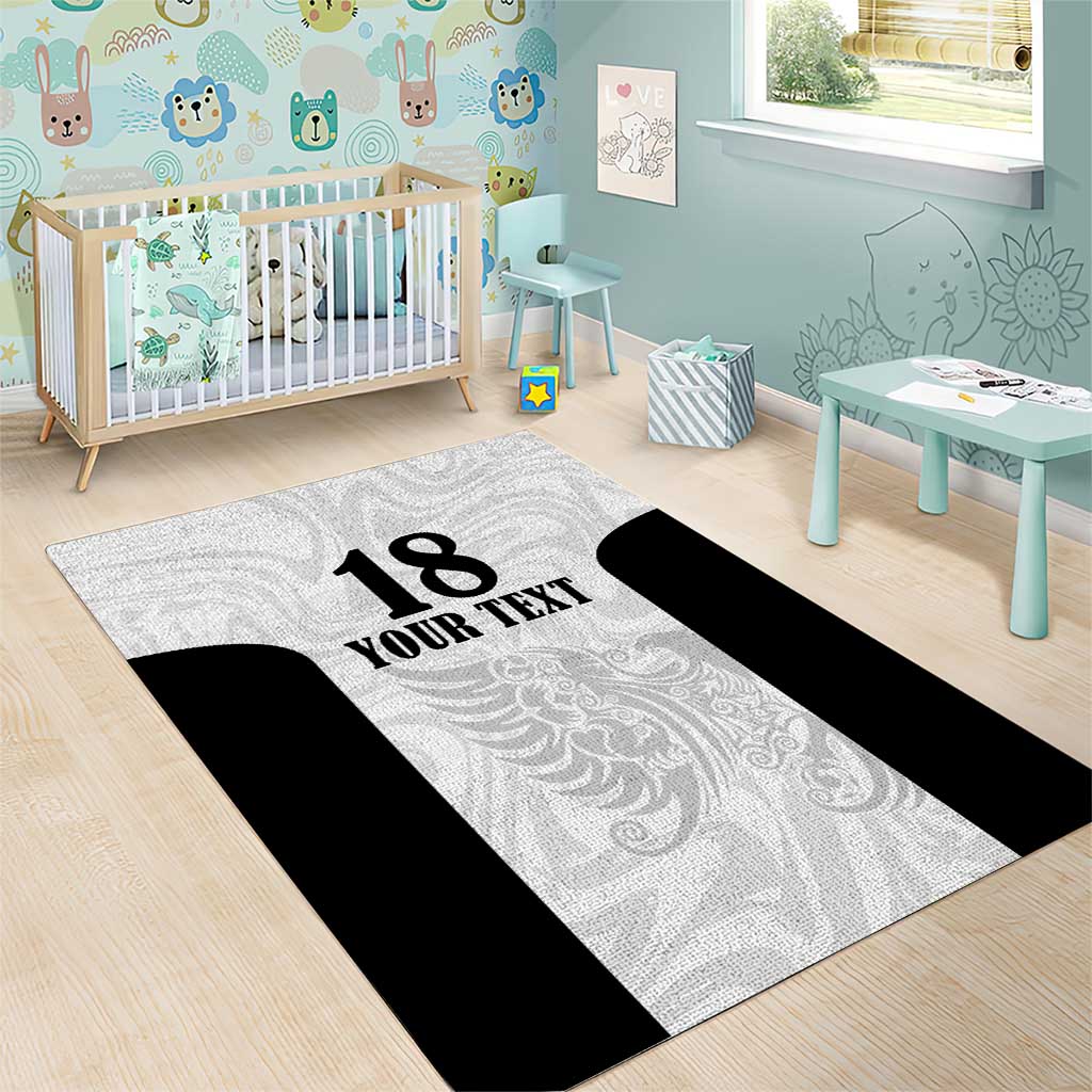 Custom Albania Football Pride Area Rug Kuqezinjte Eagle White Version - Wonder Print Shop