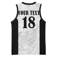 Custom Albania Football Pride Basketball Jersey Kuqezinjte Eagle White Version - Wonder Print Shop