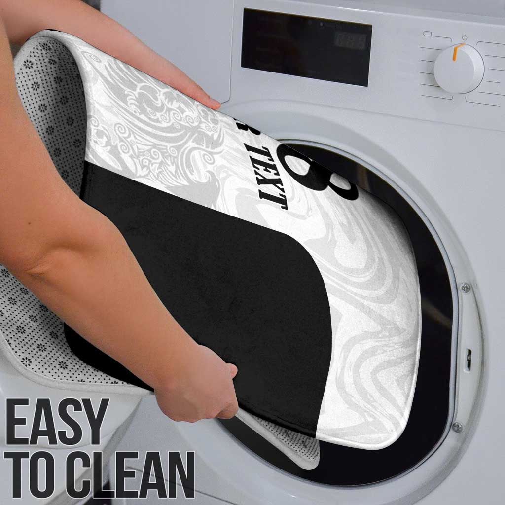 Custom Albania Football Pride Bathroom Set Kuqezinjte Eagle White Version - Wonder Print Shop