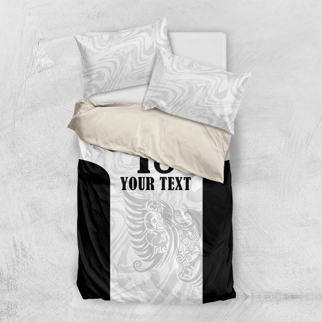 Custom Albania Football Pride Bedding Set Kuqezinjte Eagle White Version - Wonder Print Shop
